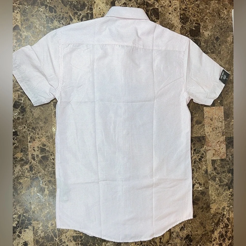Nine West Mens Wear Dress Shirt Button Slim Fit Wrinkle Free Moisture Wicking - Picture 11 of 17